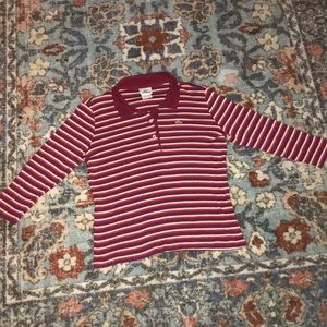 Vintage striped Lacoste polo